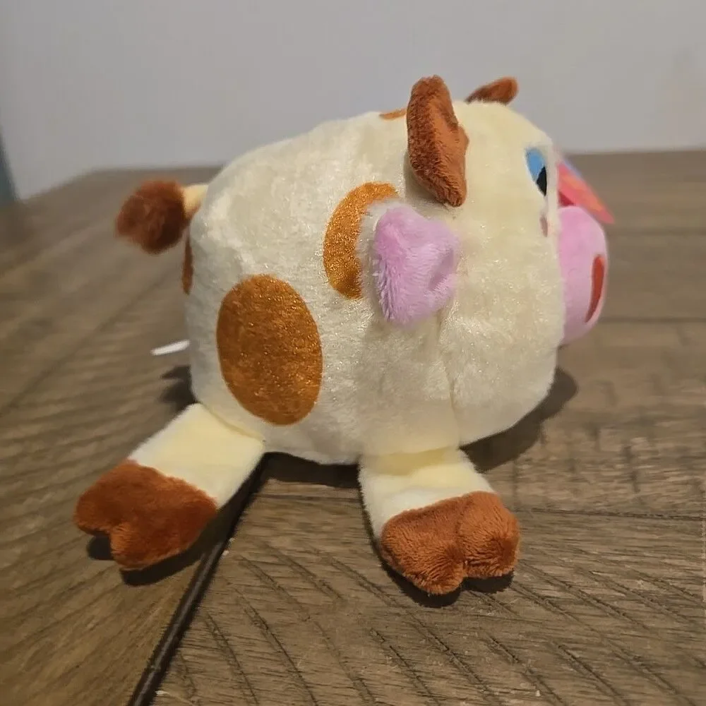 NWT Cud Lee Cow Farm Bark Box Dog Toy Squeak Large (50+ lbs)